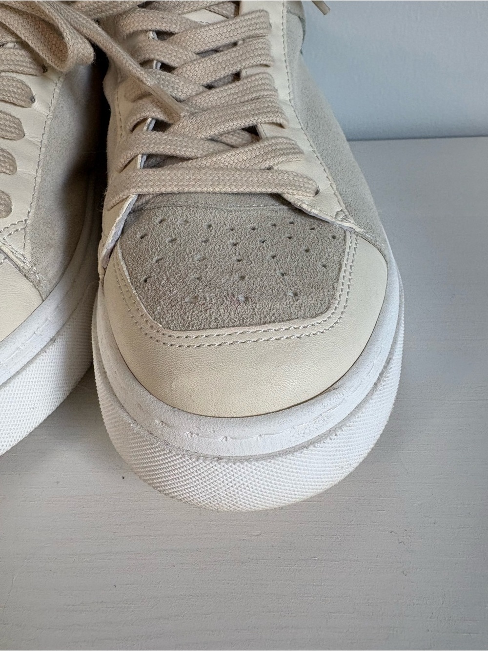 Miz Mooz Tristin Suede Platform Sneakers Sage Green 38 - Picture 11 of 12